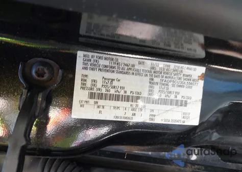 2013 Ford C-Max Energi Sel from USA, damaged, VIN 1FADP5CU3DL556077